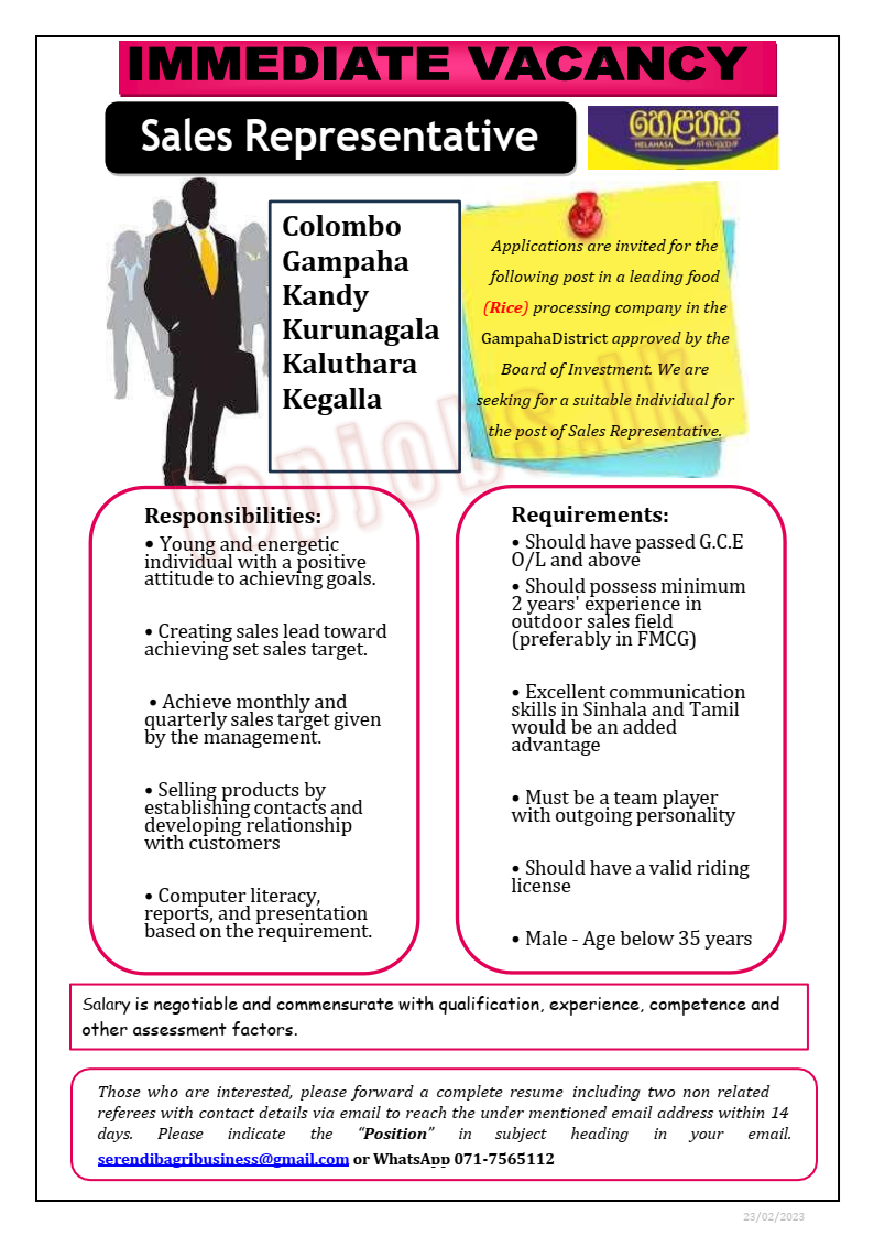 Sales Representative