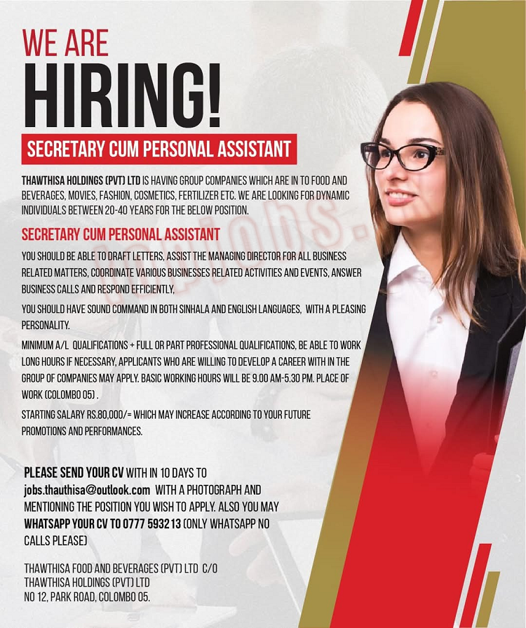 Secretary Cum Personal Assistant