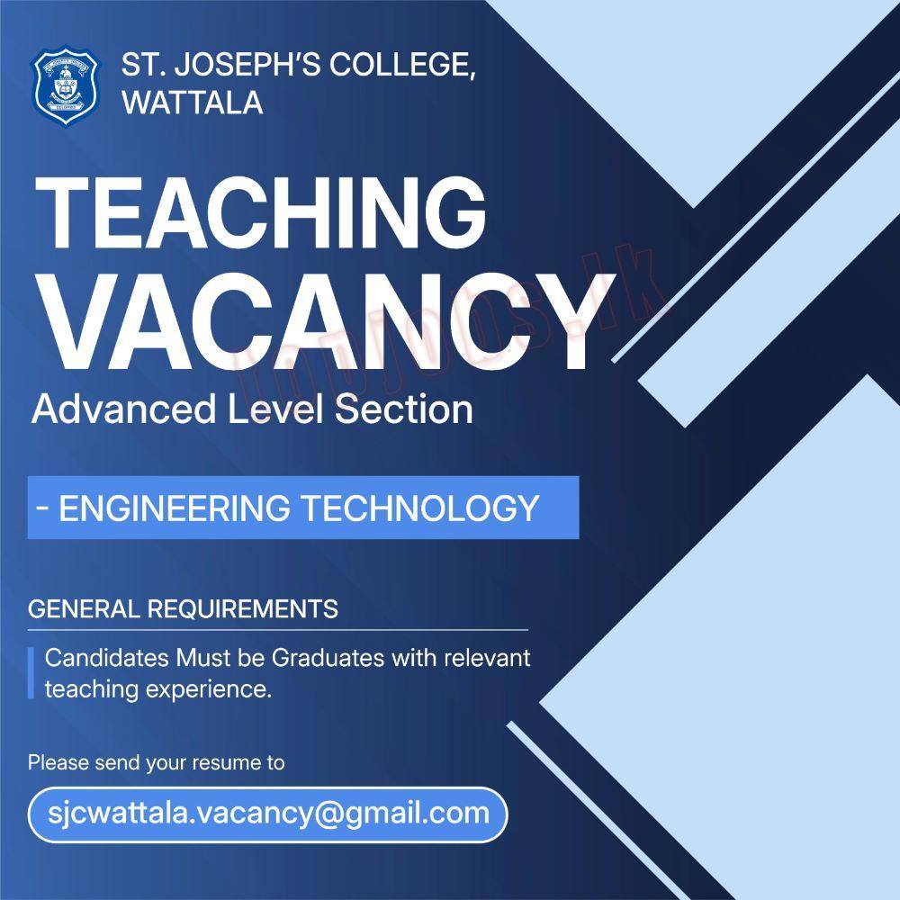 Teaching Vacancy