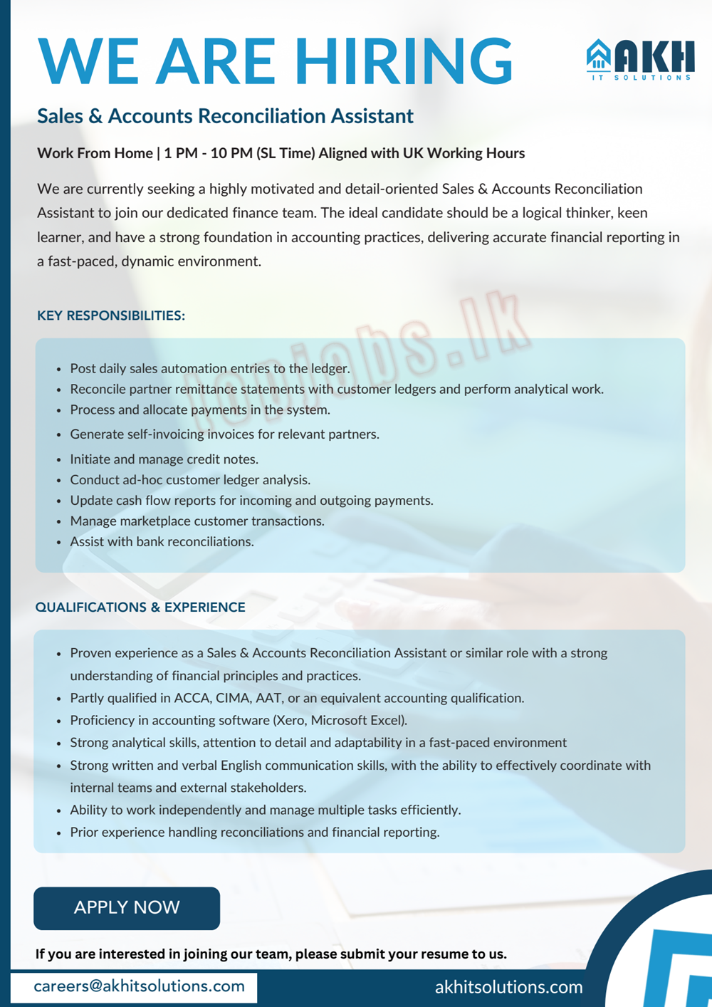 Sales & Accounts Reconciliation Assistant