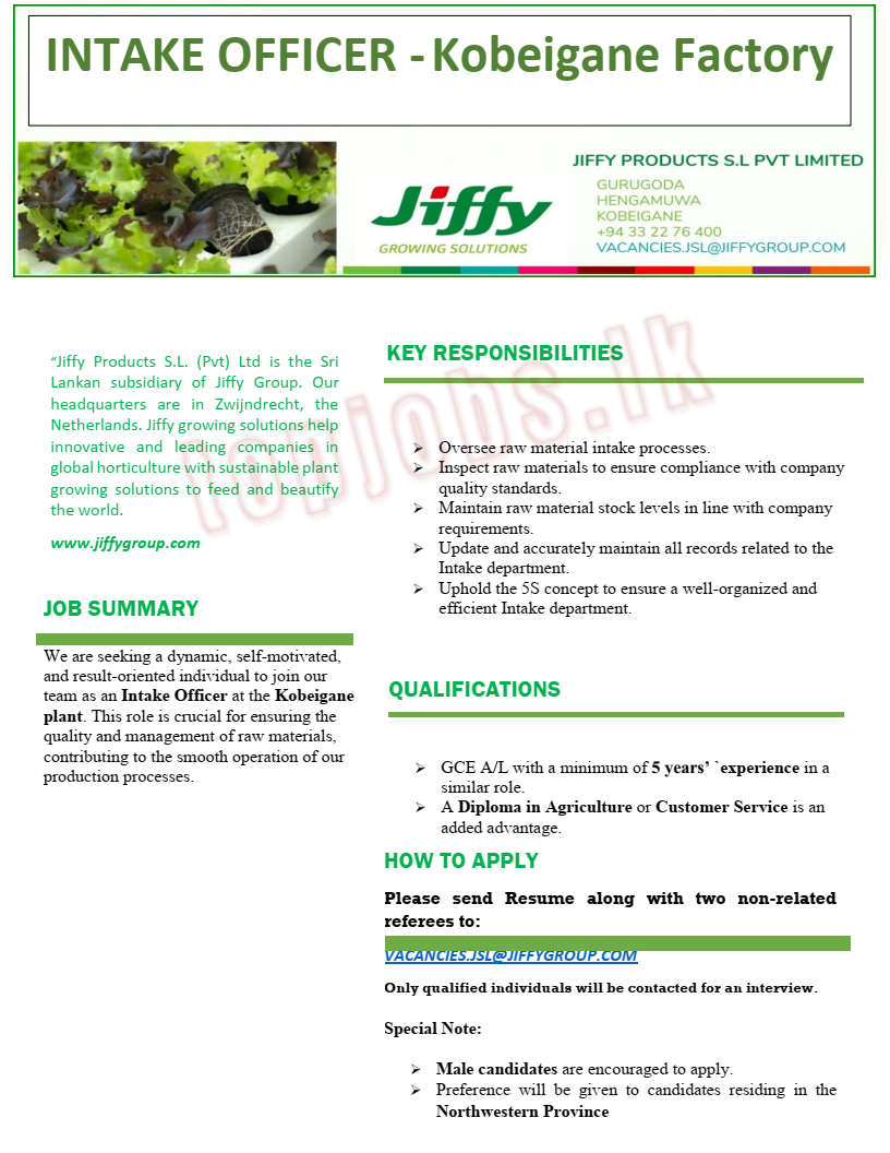Intake Officer