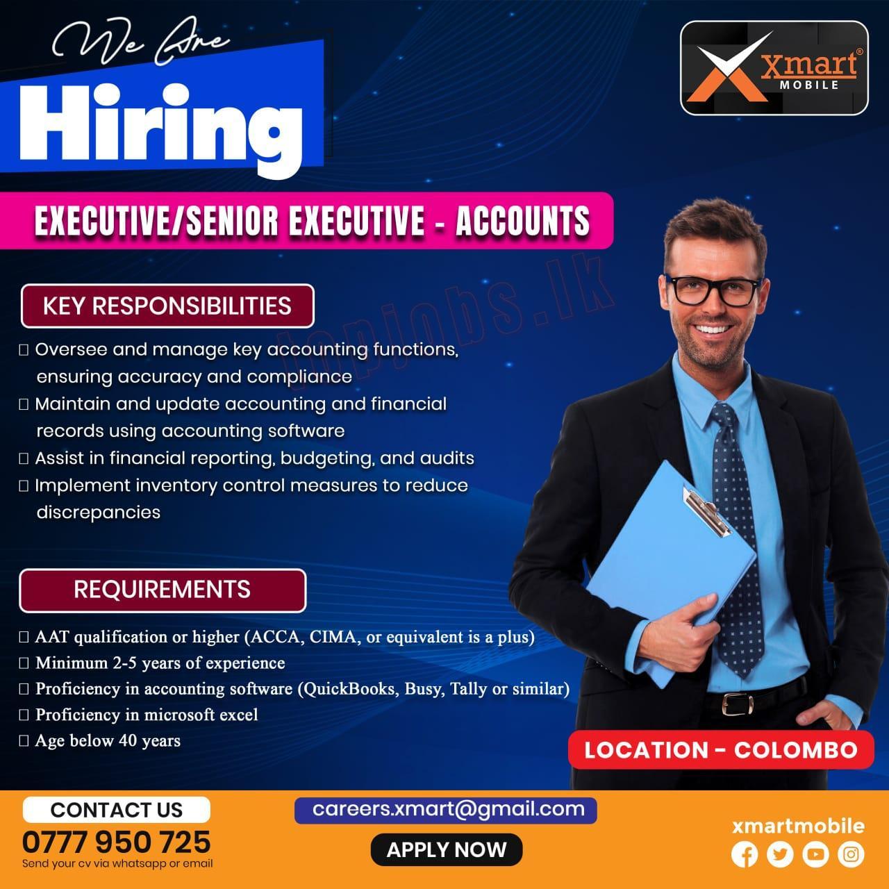 Executive | Senior Executive - Accounts