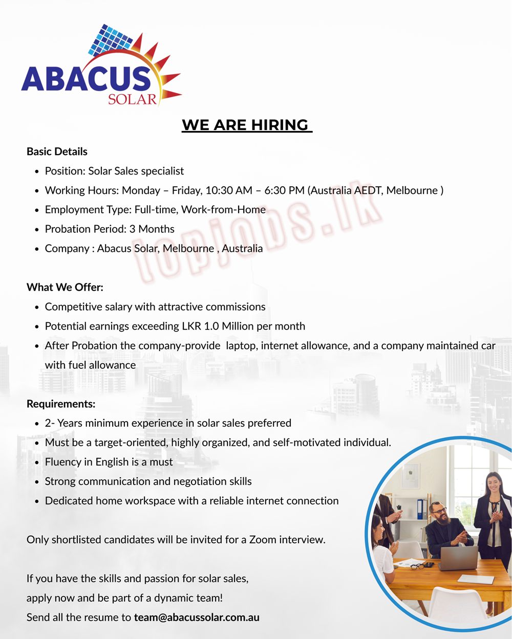 Solar Sales Specialist