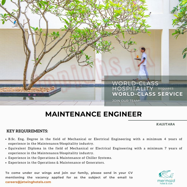 Maintenance Engineer - Kalutara